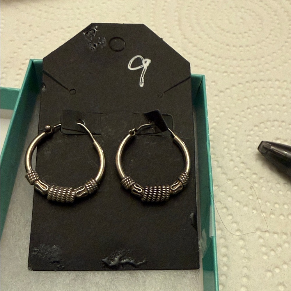 Elegant Silver Hoop Earrings